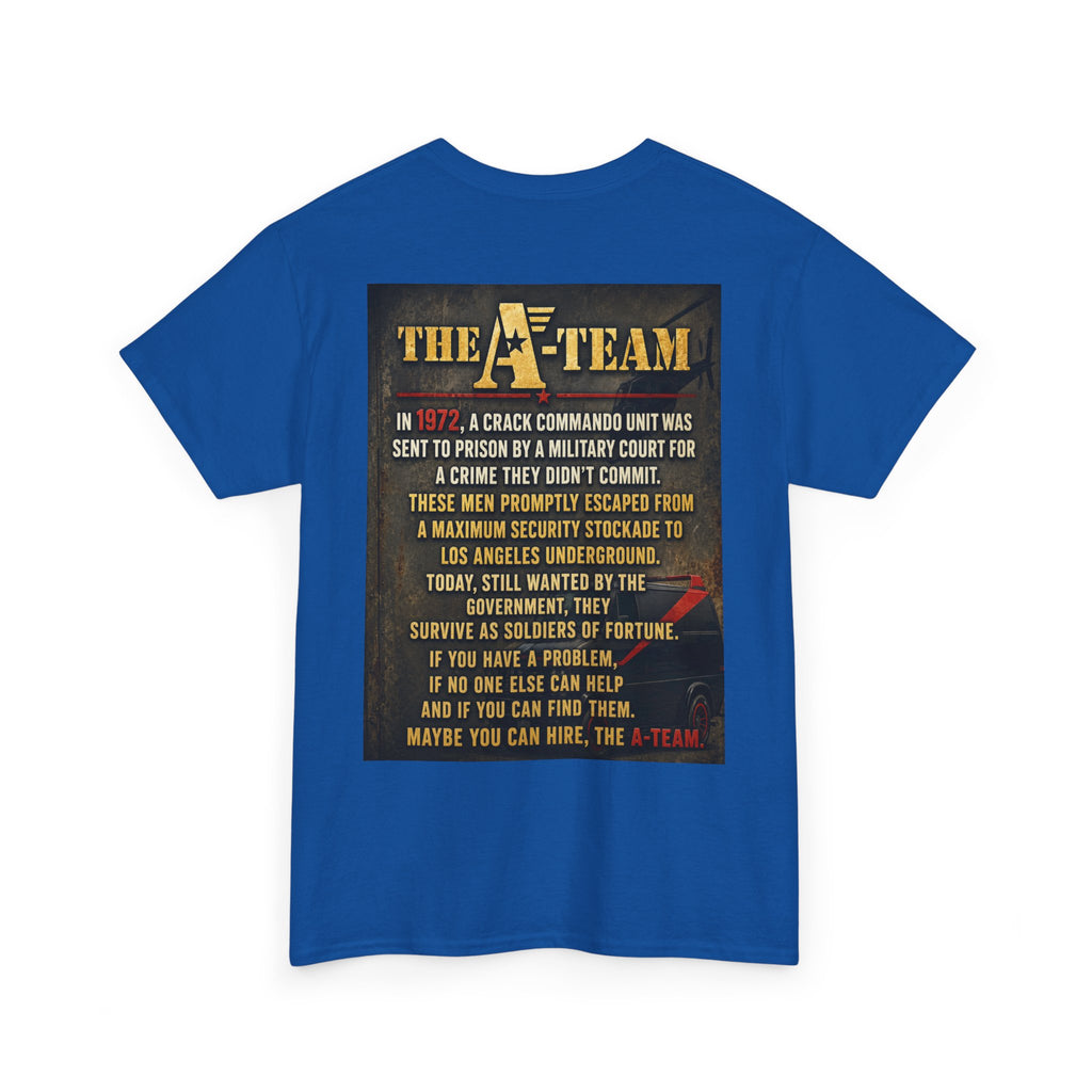 A-Team Graphic Tee — Retro TV Series Logo & Character Poster T-Shirt