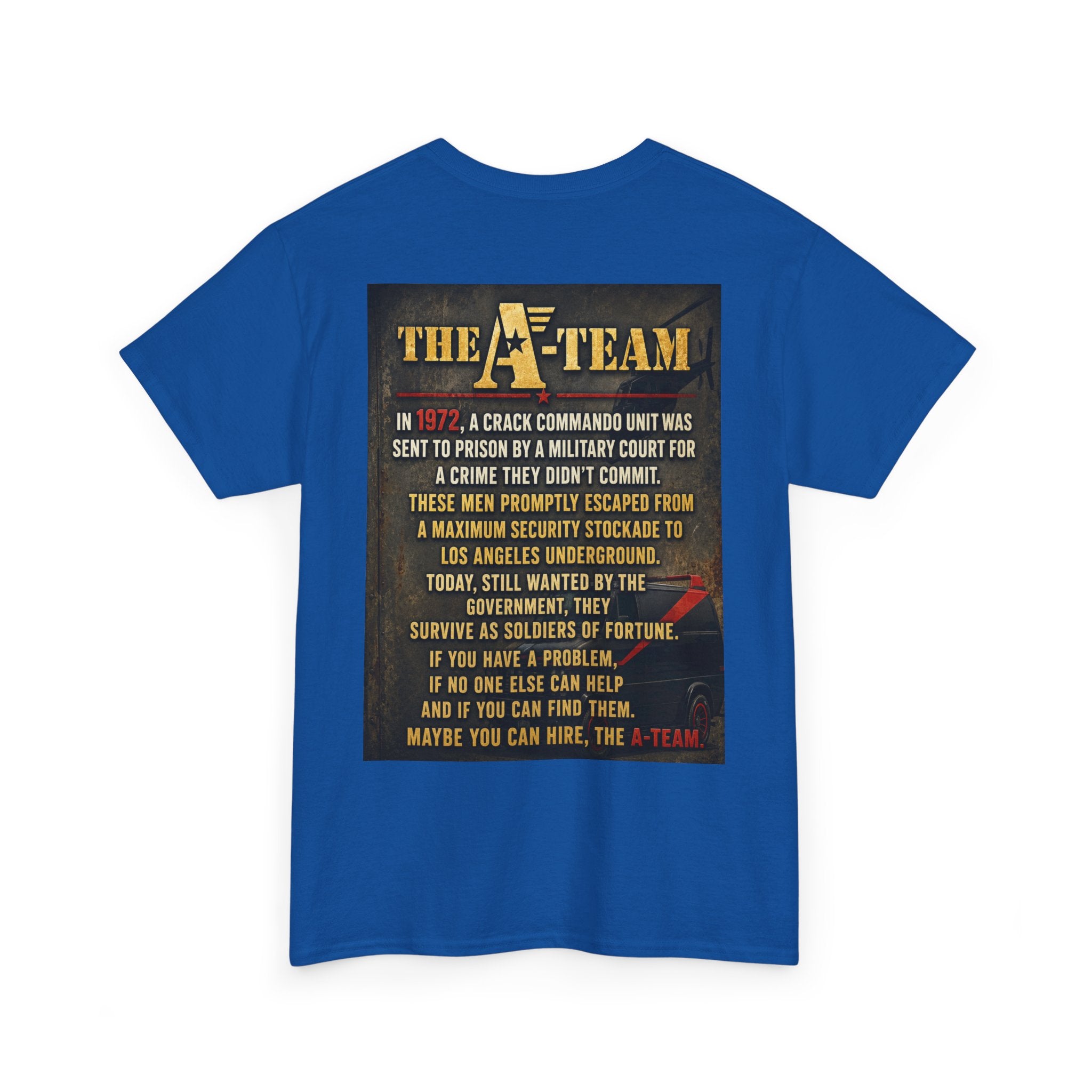 A-Team Graphic Tee — Retro TV Series Logo & Character Poster T-Shirt
