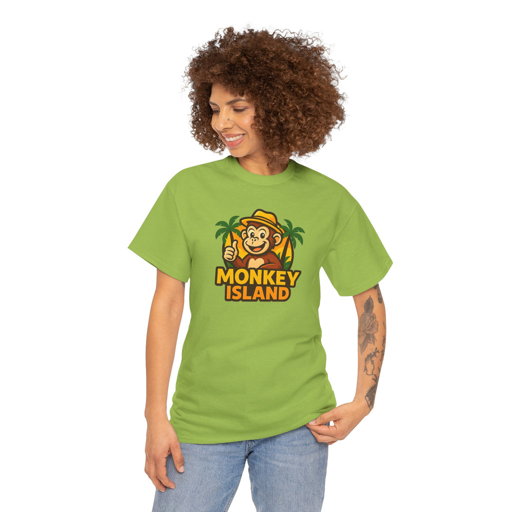 Monkey Island T-Shirt — Cute Tropical Monkey Logo Tee