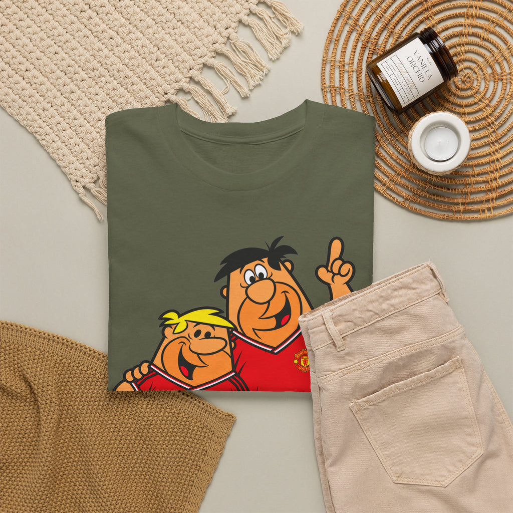 Manchester United The Flintstones Cartoon Football Fans T-Shirt