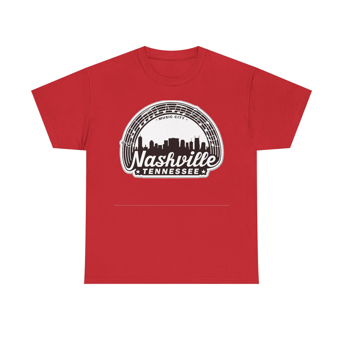 Nashville Tennessee Skyline Tee — Retro Music City Graphic Shirt