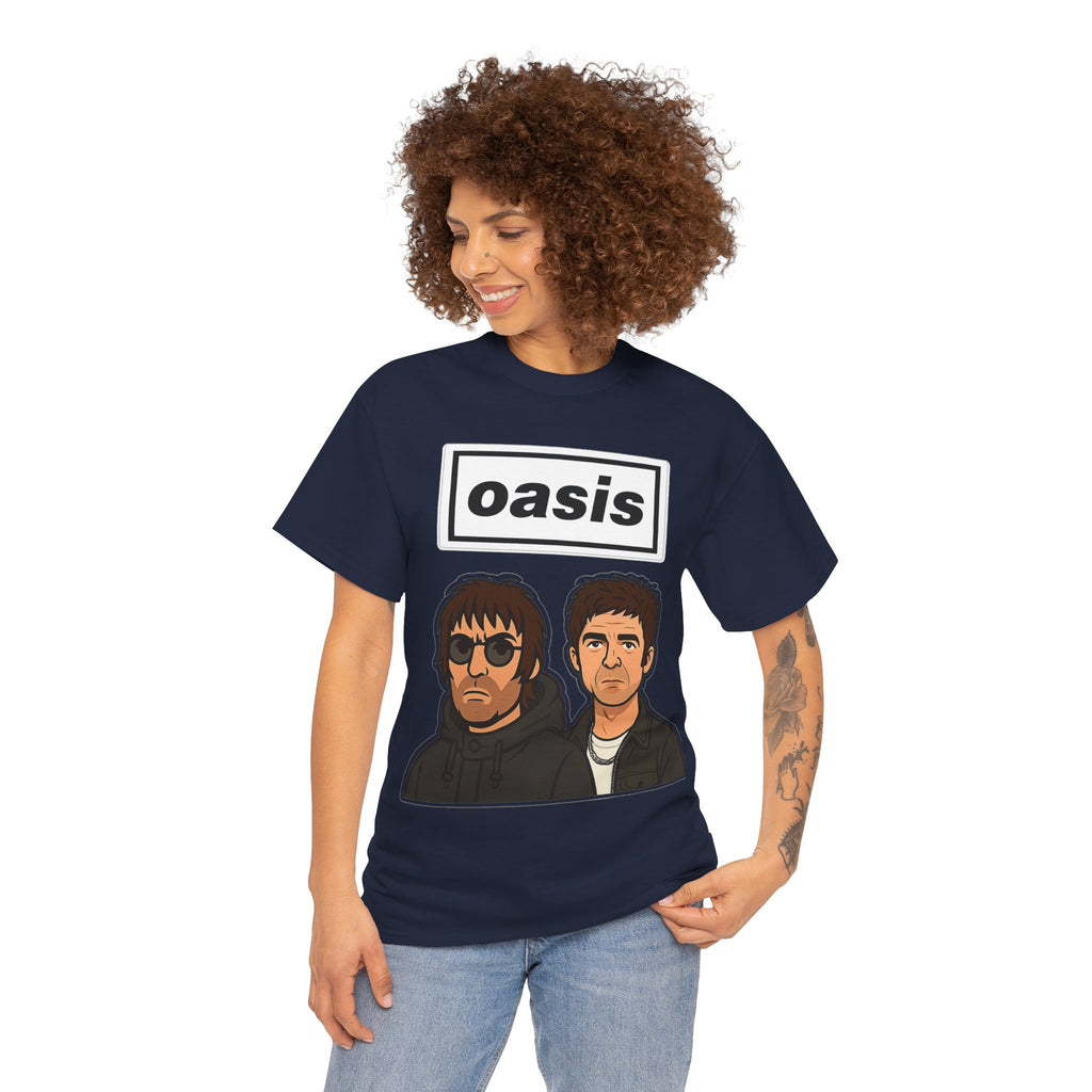 Oasis Inspired Unofficial Band Logo Tee — 'oasis' Graphic T-Shirt
