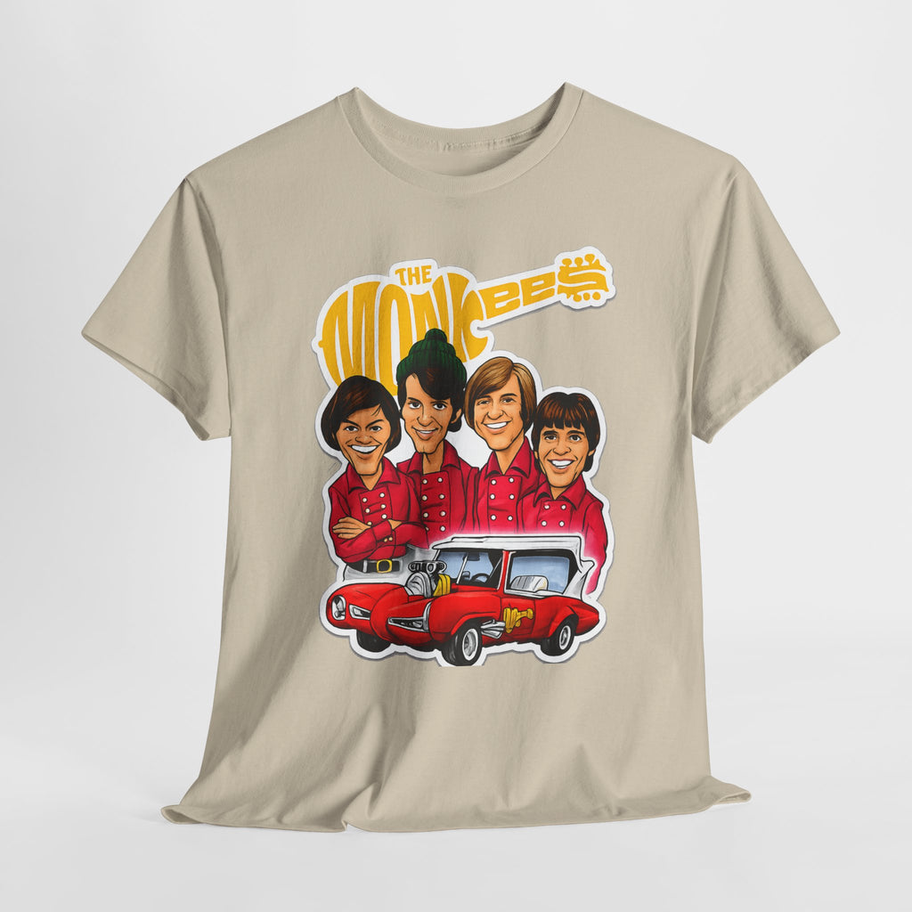 The Monkees Retro Band Tee — Colorful Car Cartoon Graphic