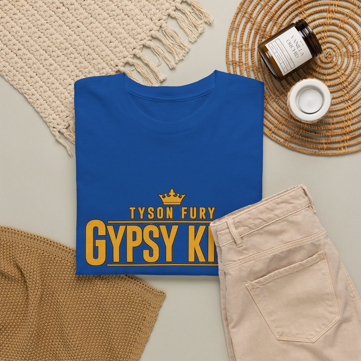T-Shirt — "Gypsy King" Retro Crown Boxing Tribute Tee