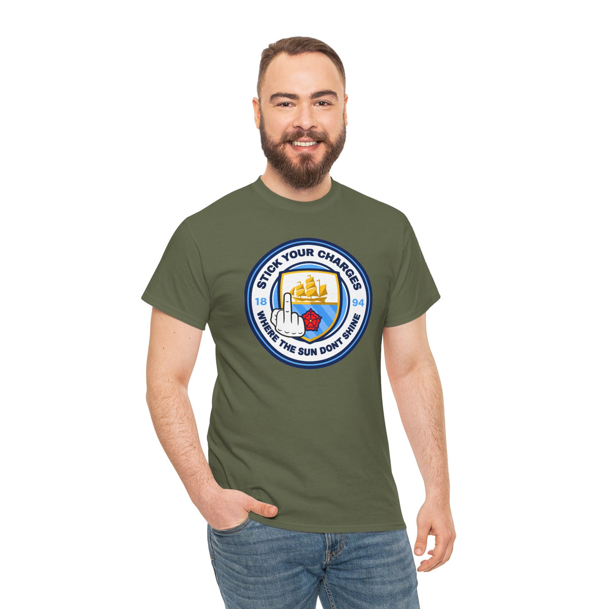 Manchester City "Stick Your Charger Where the Sun Don't Shine" Cotton t-shirt