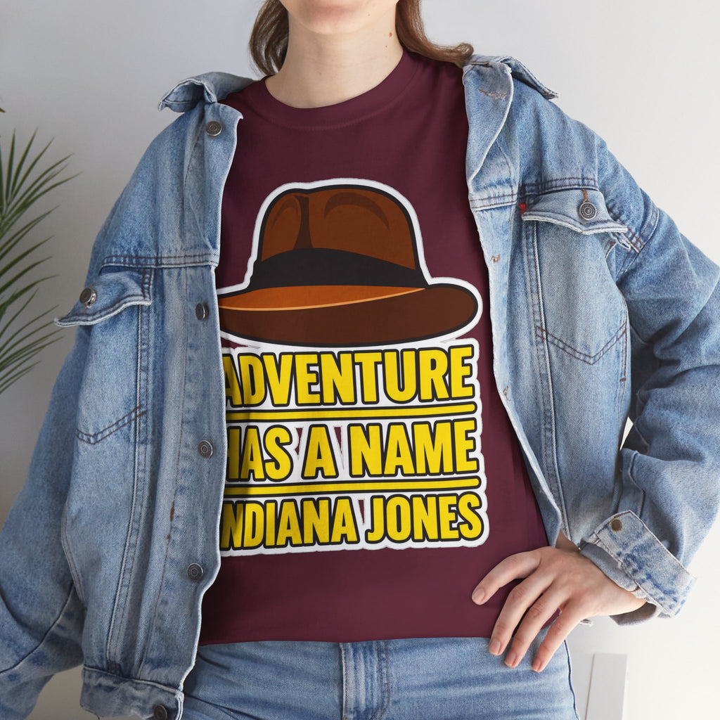 Adventure Has a Name Indiana Jones Graphic Cotton T-Shirt