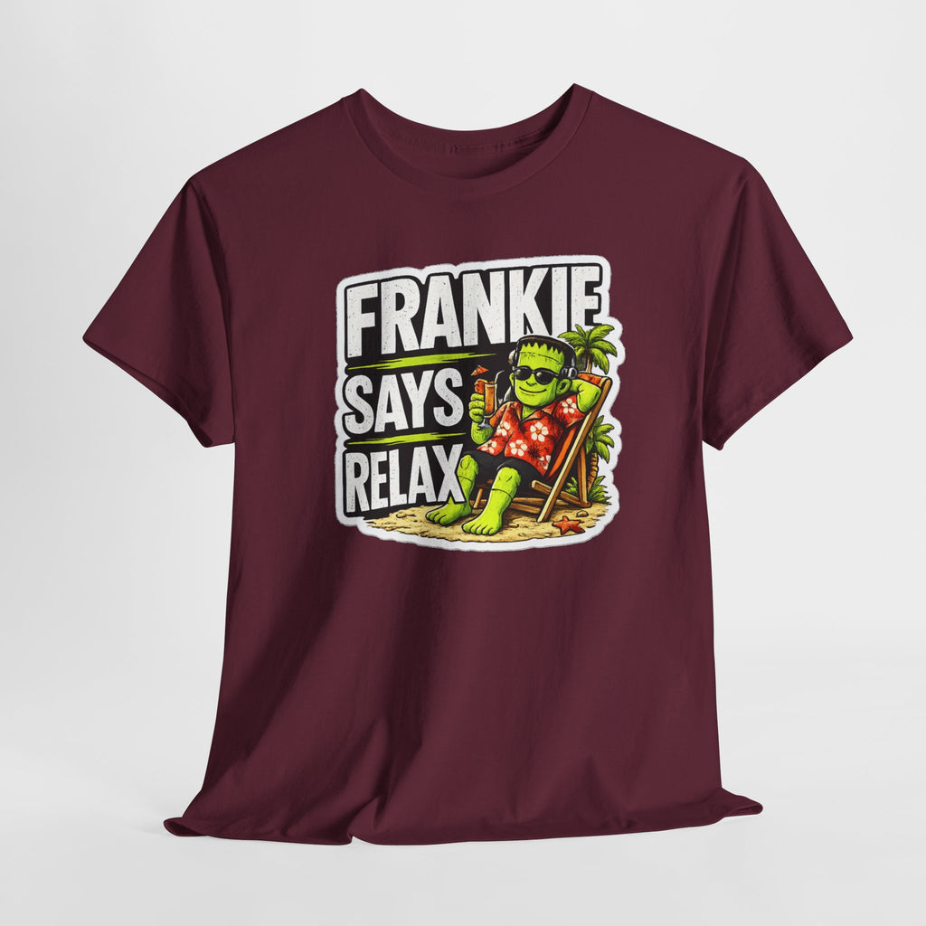 Frankie Says Relax Funny Graphic Cotton T-Shirt