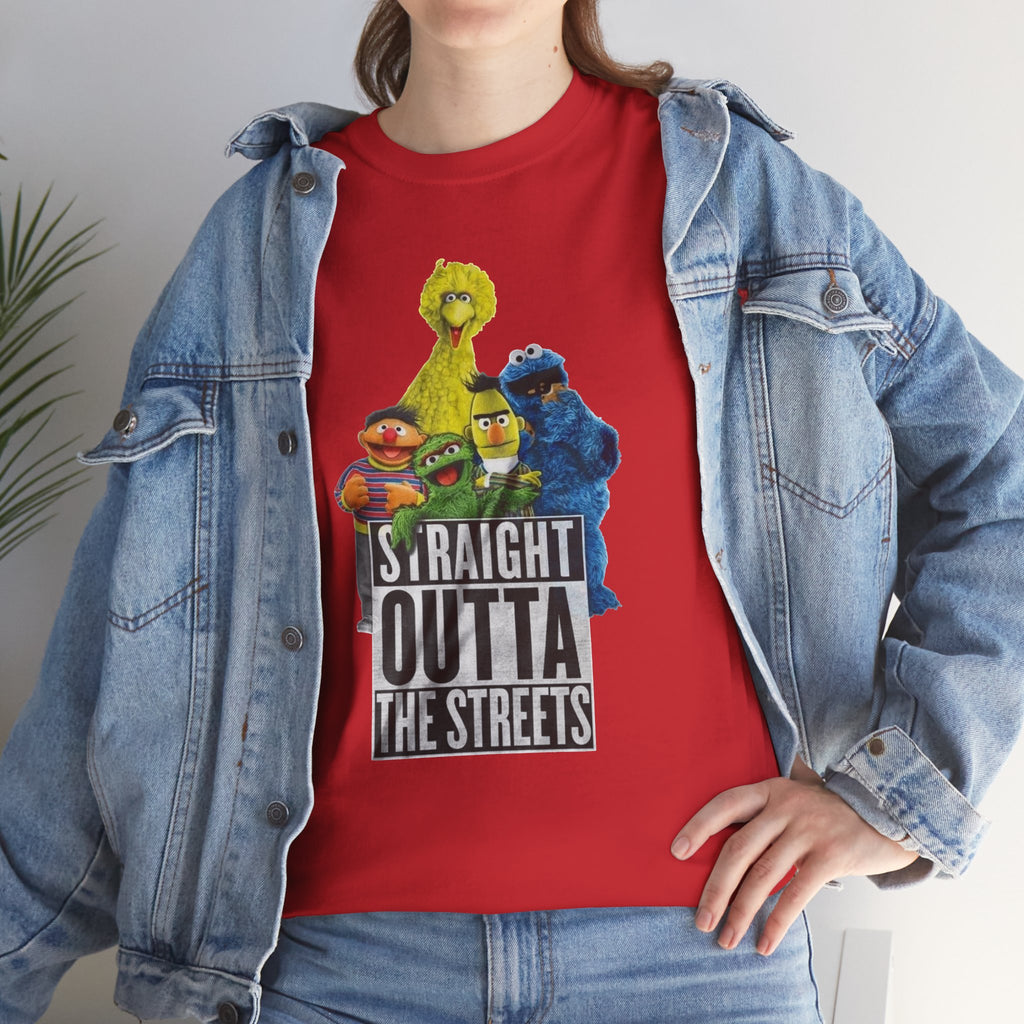 T-Shirt — "Straight Outta the Streets" Sesame Friends Graphic Tee