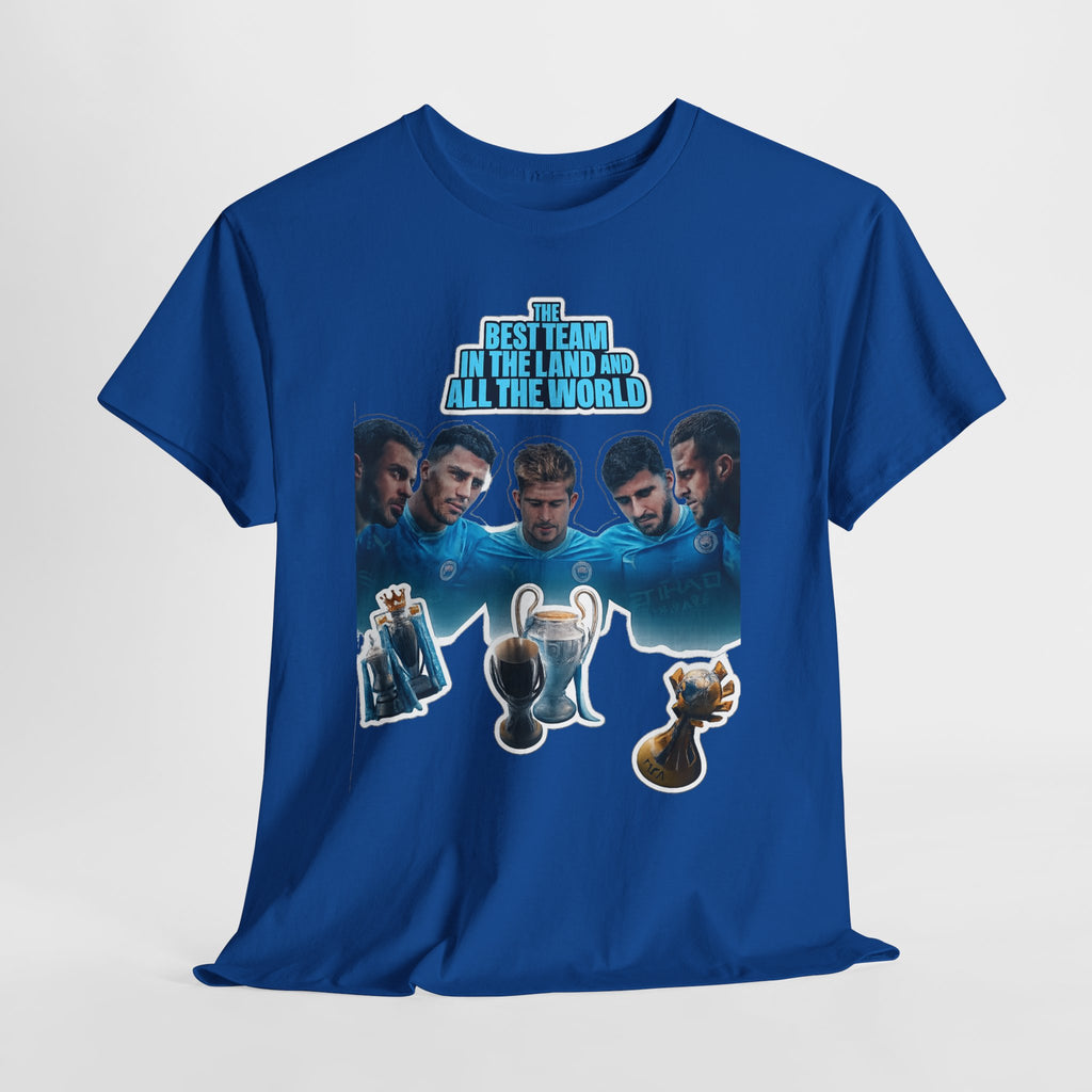 Manchester City — "Best Team in the Land and All the World" Cotton T-Shirt