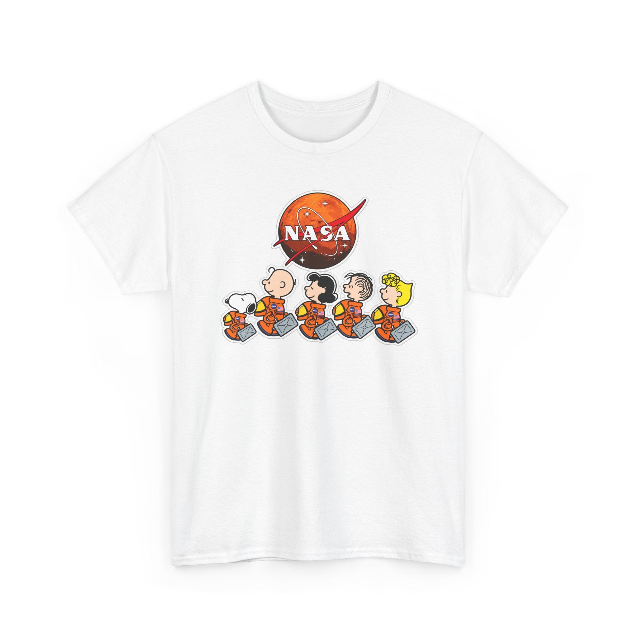 NASA Peanuts Cartoon T‑Shirt — Retro Space Snoopy & Crew Graphic Tee