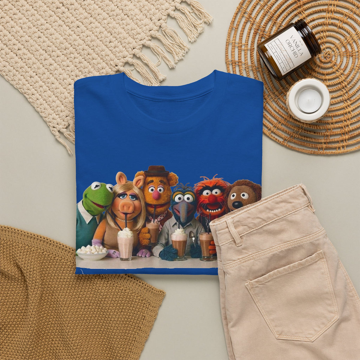 Muppet Cast Retro Poster Cotton T-Shirt
