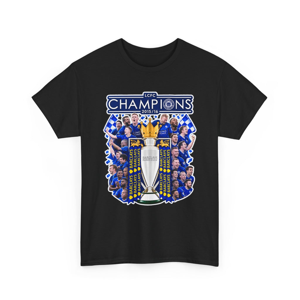 Leicester City 2015/2016 Champions Trophy Soccer T-Shirt — Team Victory Graphic Tee