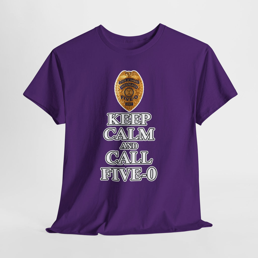 Keep Calm and Call Five-O Cotton T‑Shirt