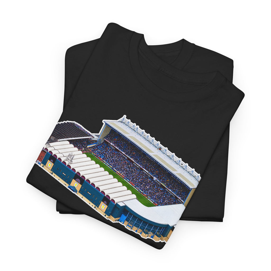 Manchester City Maine Road Stadium Illustration T‑Shirt — Vintage Football Arena Graphic Tee
