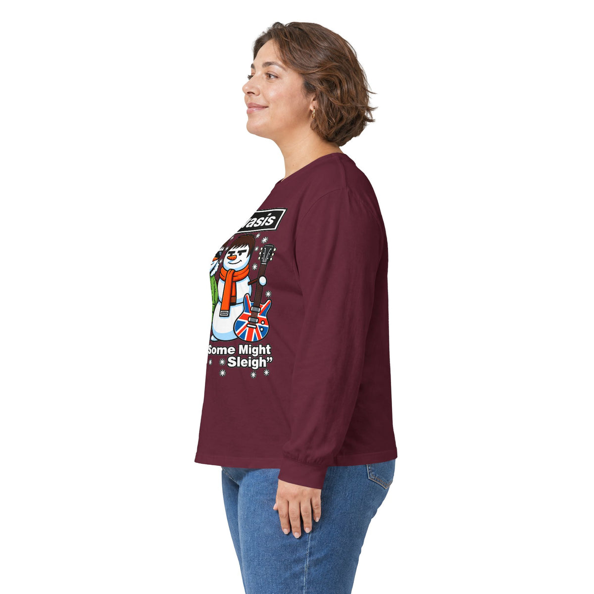 Snowasis 'Some Might O’ Sleigh' Long Sleeve #Oasis Inspired Cotton T-Shirt