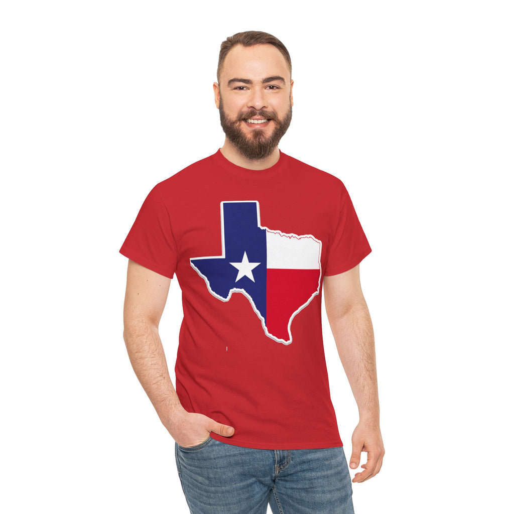 Texas Flag Outline T-Shirt — Lone Star State Pride Tee