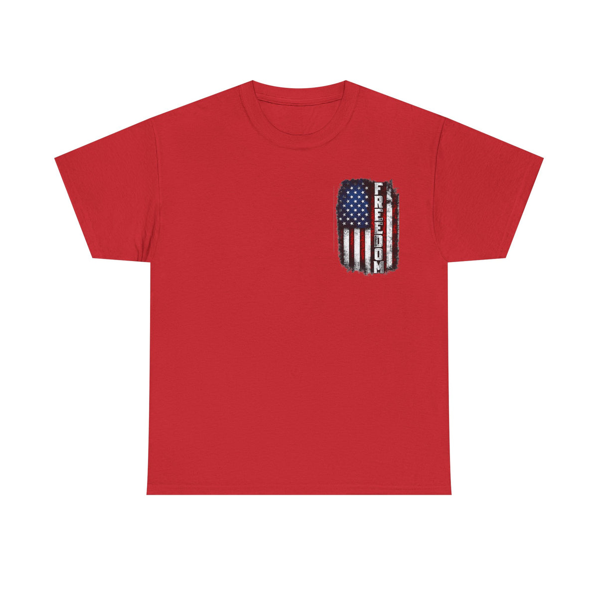 Freedom American Flag T-Shirt — Distressed USA Patriotic Tee