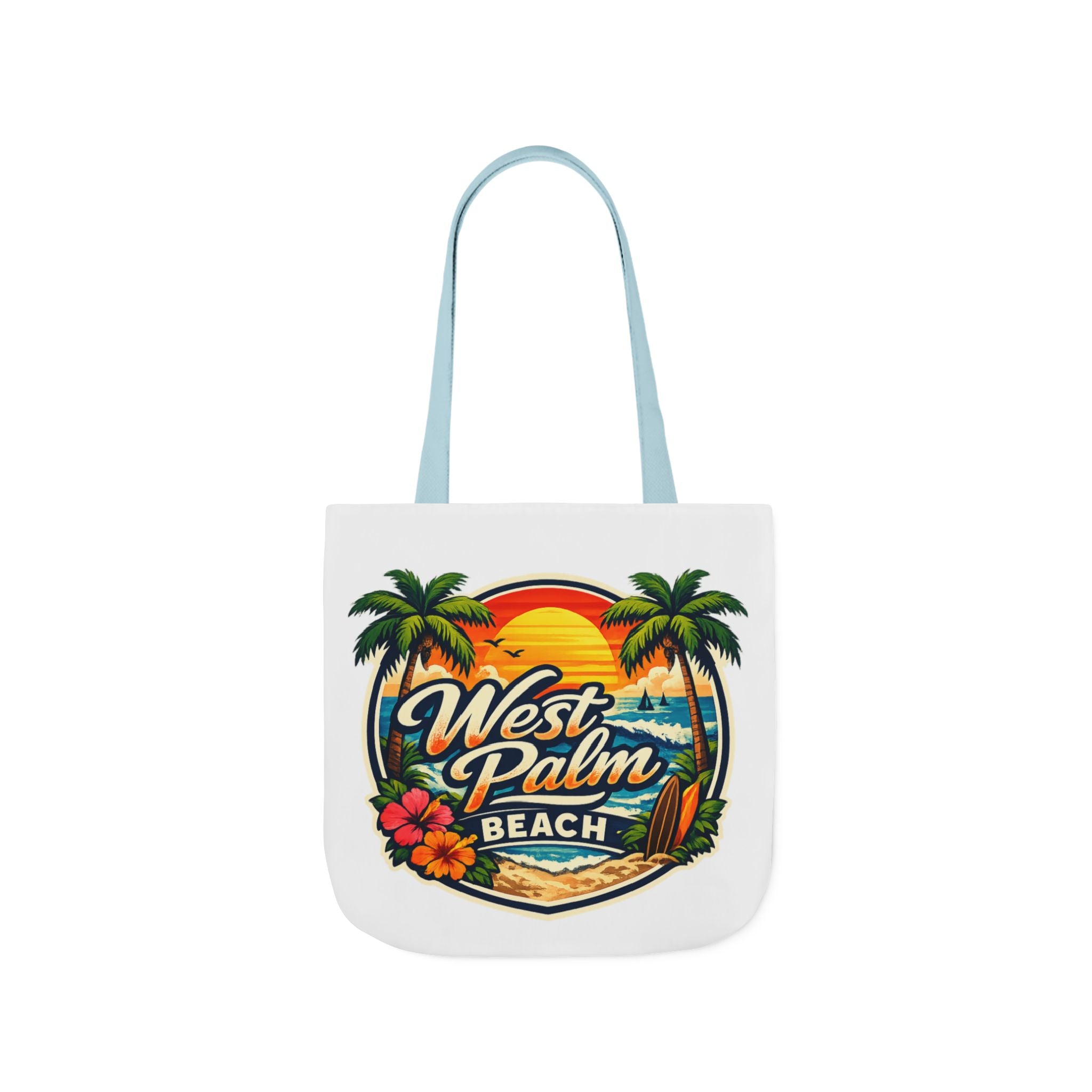 West Palm Beach Vintage Sunset Tote