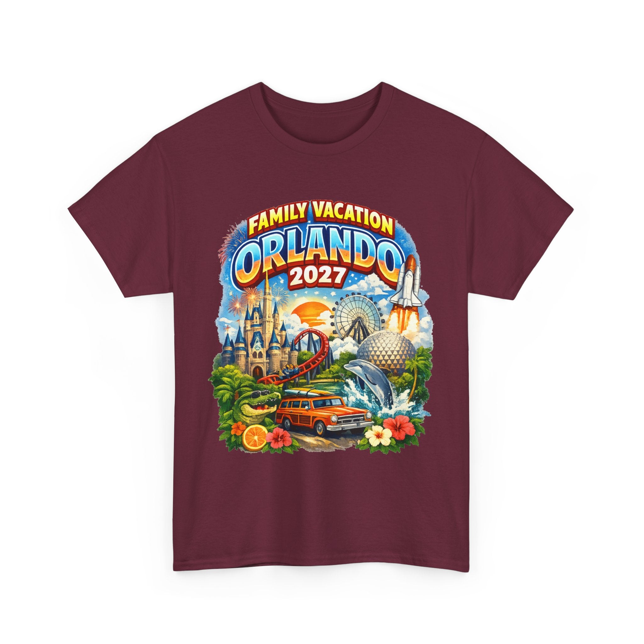 Orlando 2027 Family Vacation T-Shirt — Retro Theme Park Souvenir Tee