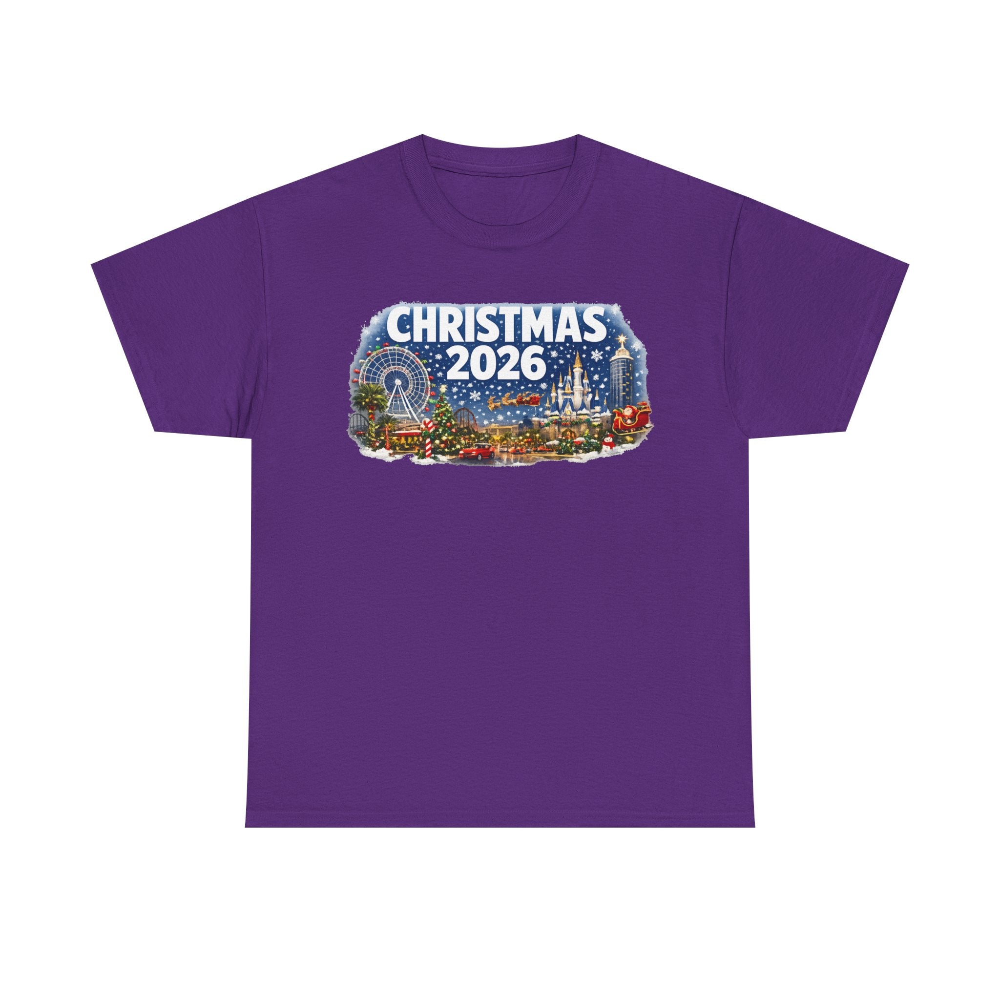 Christmas 2026 Holiday Tee — Festive Winter Village Graphic T-Shirt