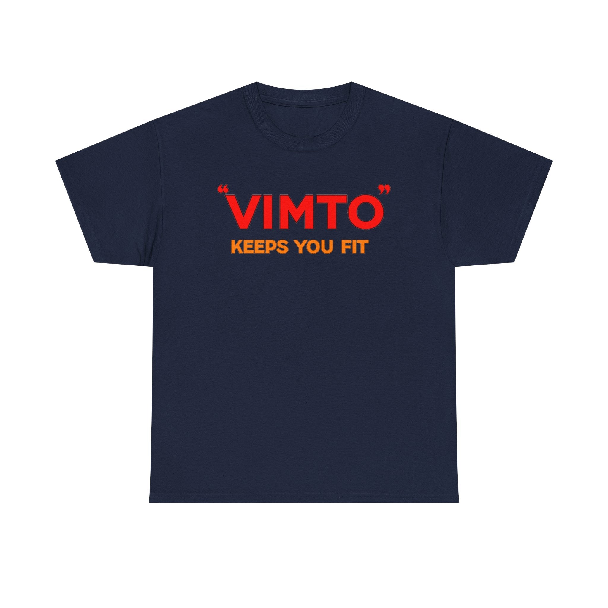 VIMTO "Keeps You Fit" Graphic Tee — Retro Beverage Logo T-Shirt
