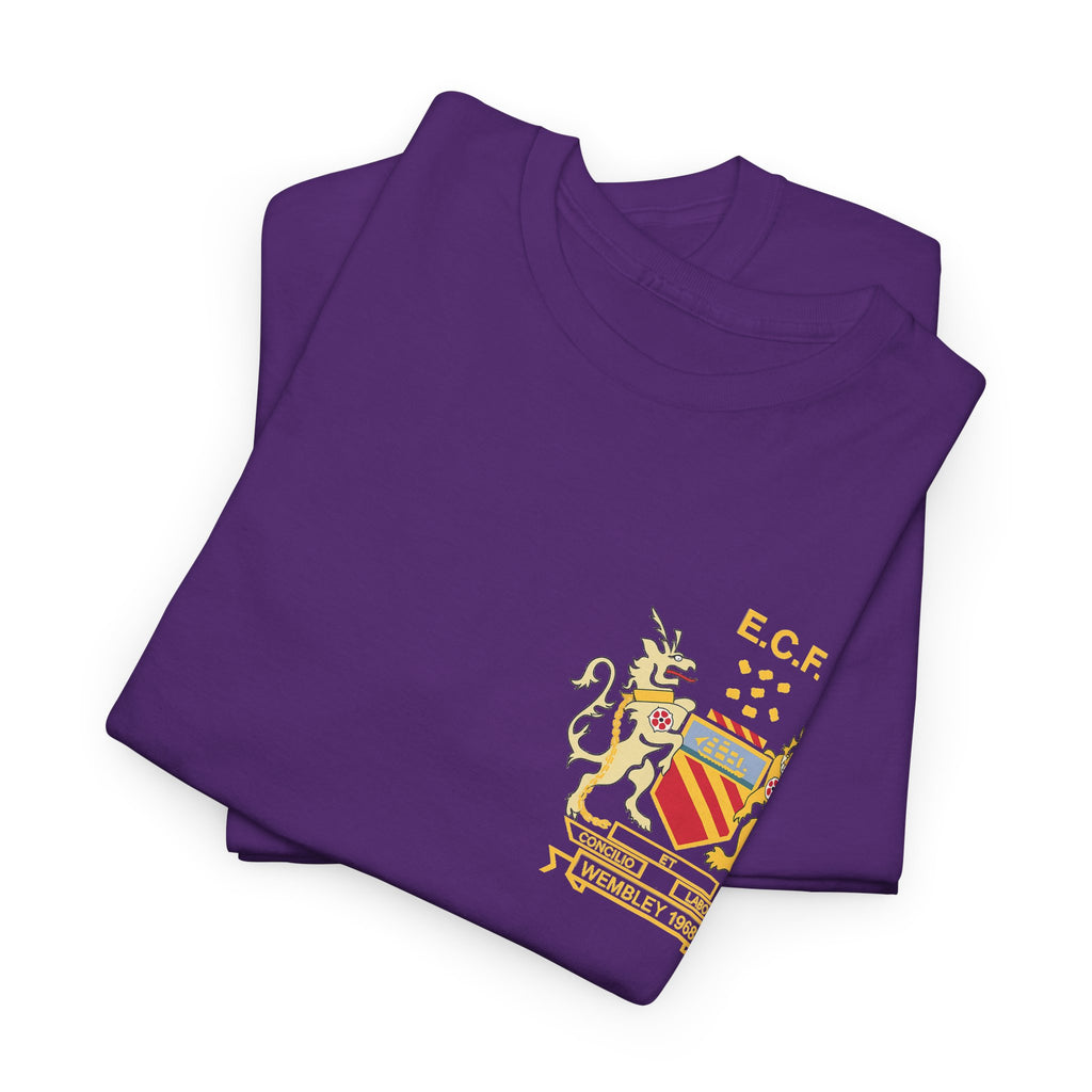 Manchester United Wembley 1968 Heraldic Crest Tee — Vintage Coat of Arms Chest Print
