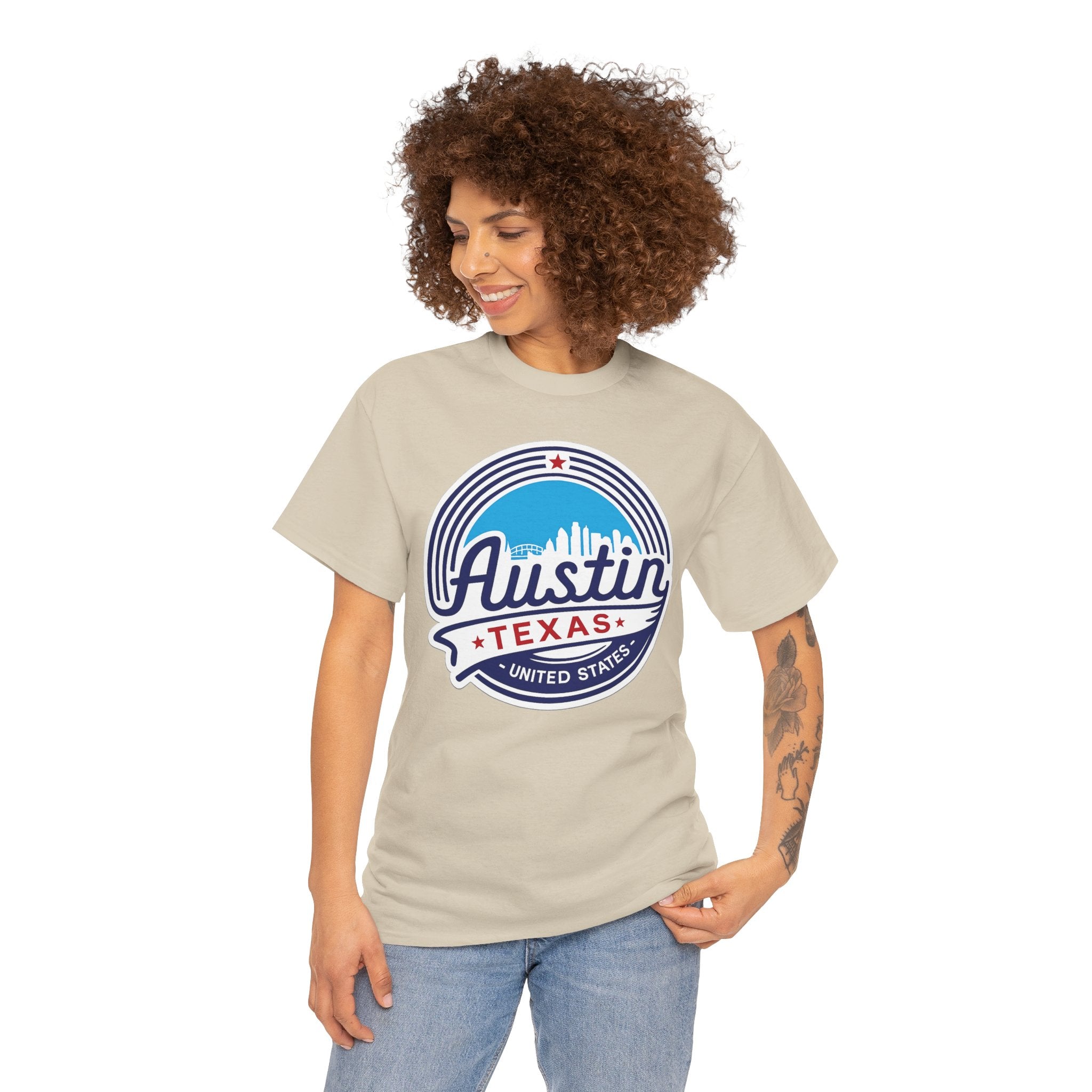 Austin Texas Retro Skyline T-Shirt — Vintage City Pride Tee