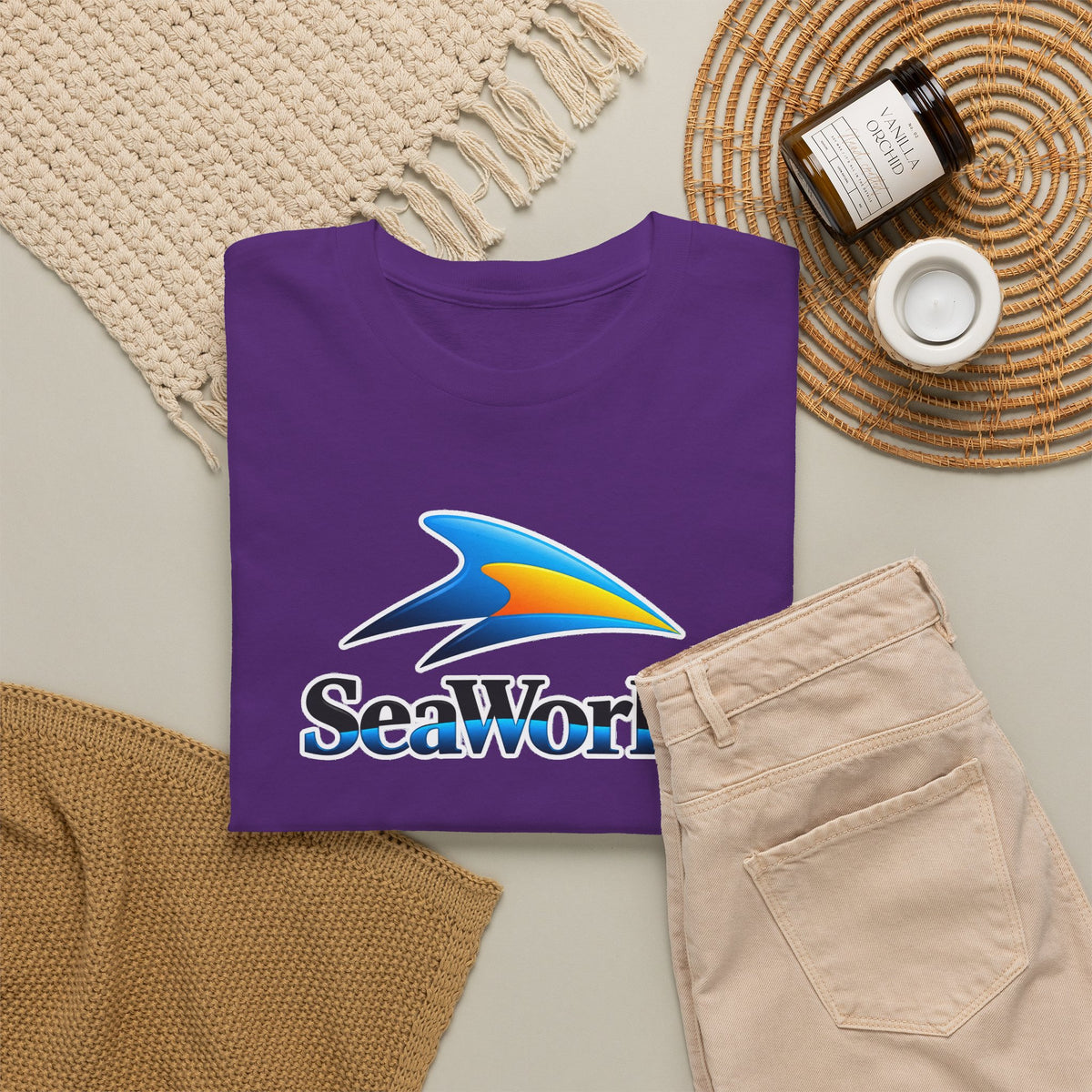 SeaWorld Logo T-Shirt — Classic Ocean Theme Tee