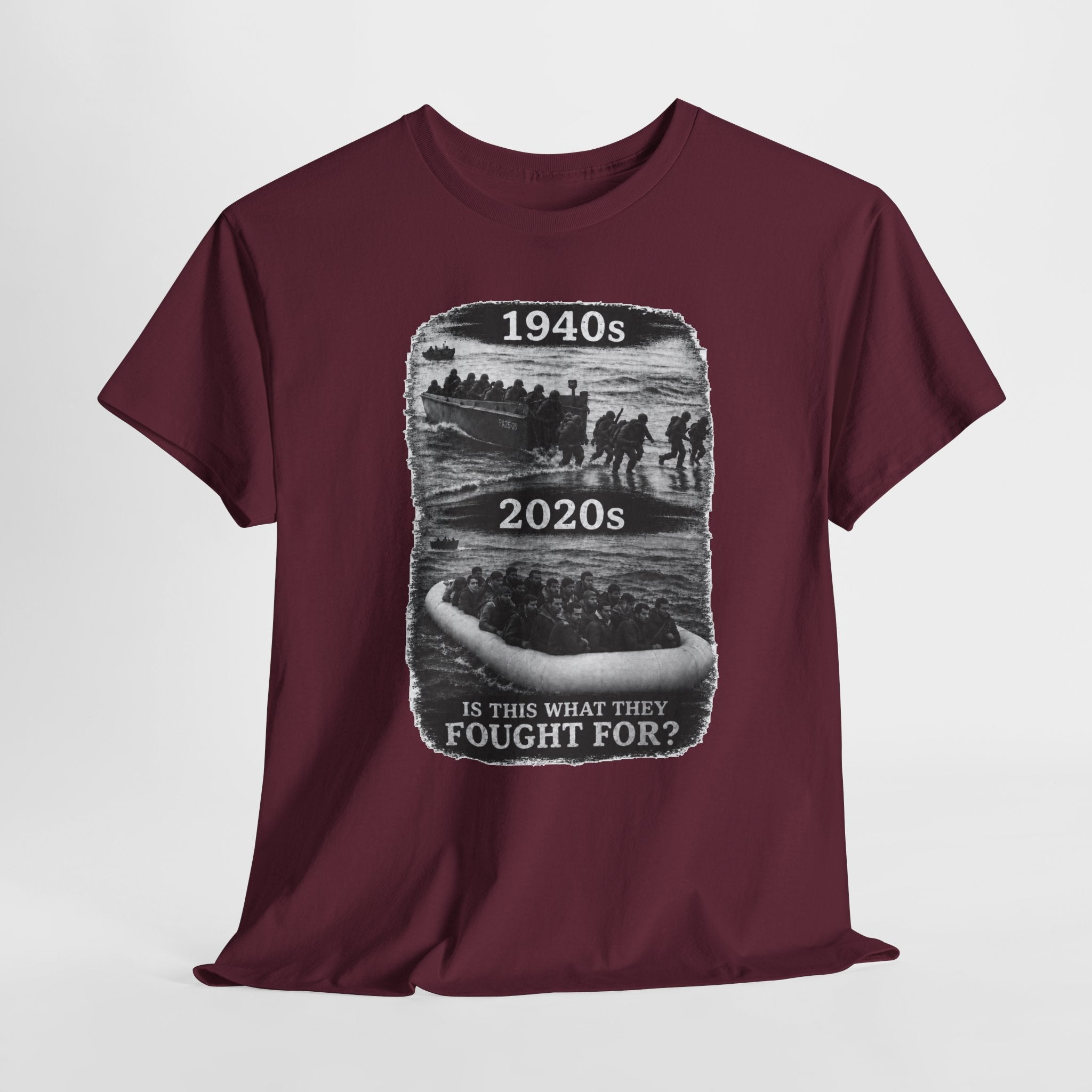 1940s vs 2020s Veterans Tribute Tee — "Is This What They Fought For?"