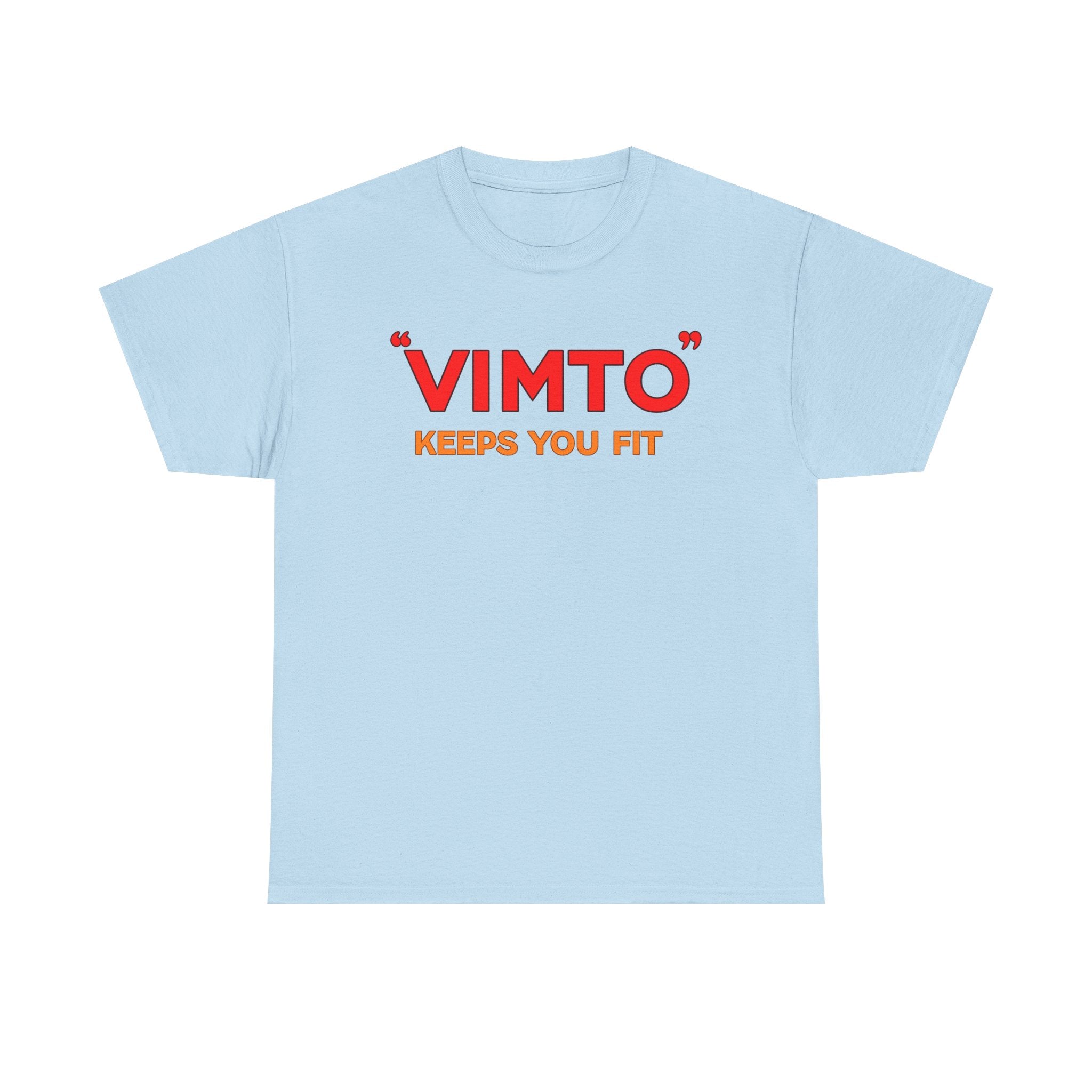 VIMTO "Keeps You Fit" Graphic Tee — Retro Beverage Logo T-Shirt