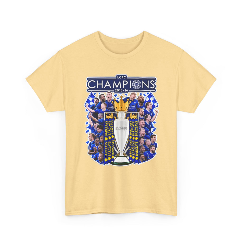 Leicester City 2015/2016 Champions Trophy Soccer T-Shirt — Team Victory Graphic Tee