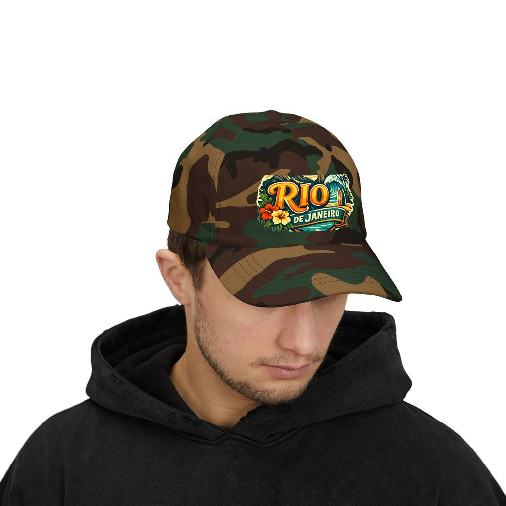 Rio de Janeiro Vintage Surf Dad Cap — Tropical Beach Hat