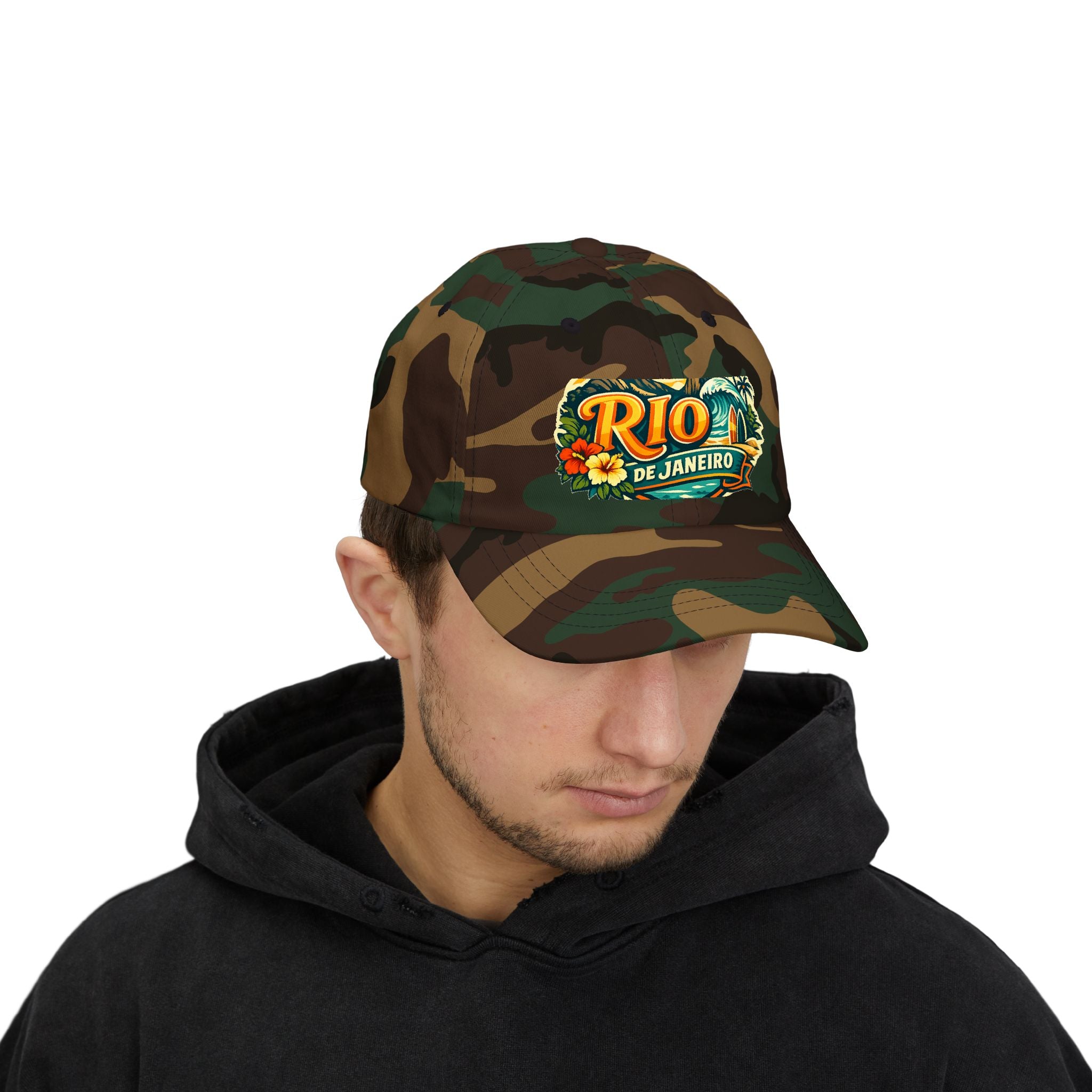 Rio de Janeiro Vintage Surf Dad Cap — Tropical Beach Hat