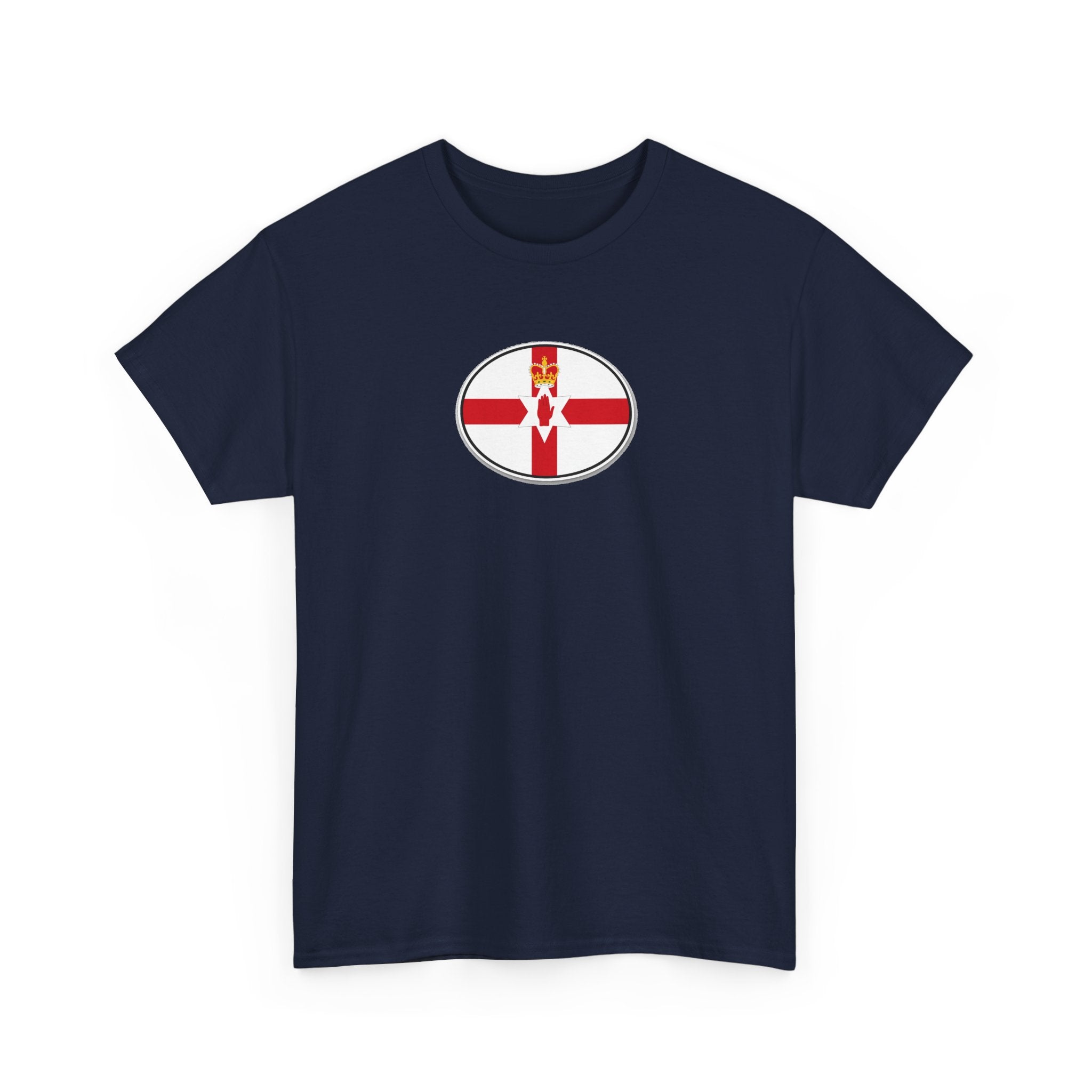 Northern Ireland Flag T‑Shirt — Small Oval Emblem Votton T-Shirt