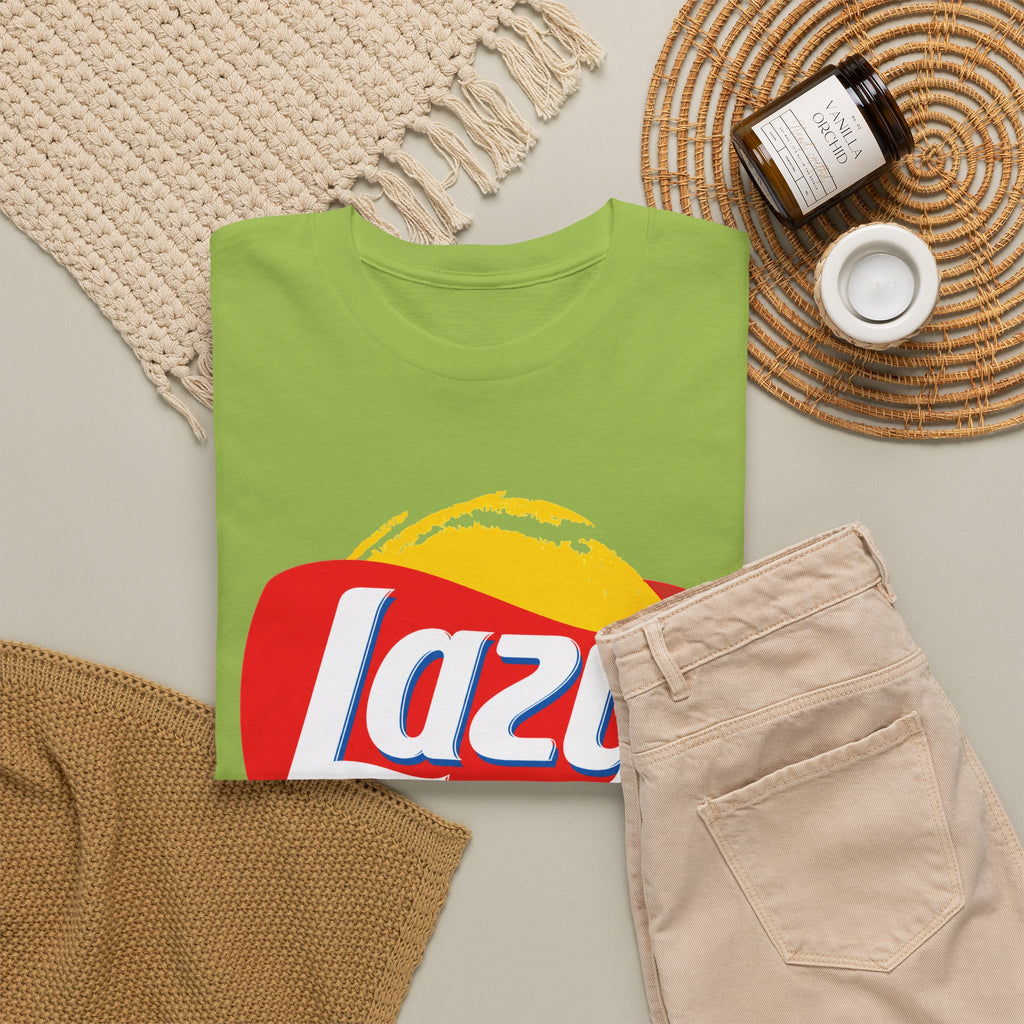 Lazy Logo T‑Shirt — Retro Snack-Inspired Graphic Tee