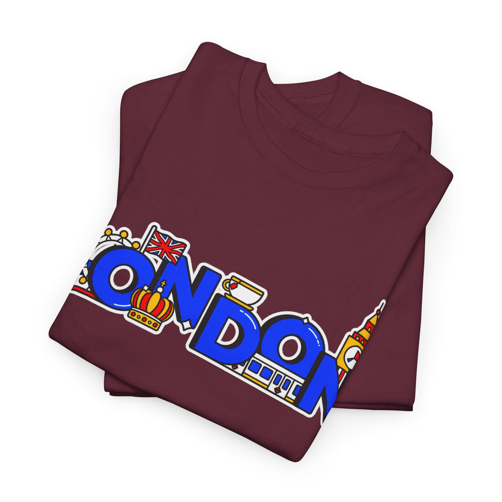 London Cityscape Tee — Illustrated London Landmarks Shirt
