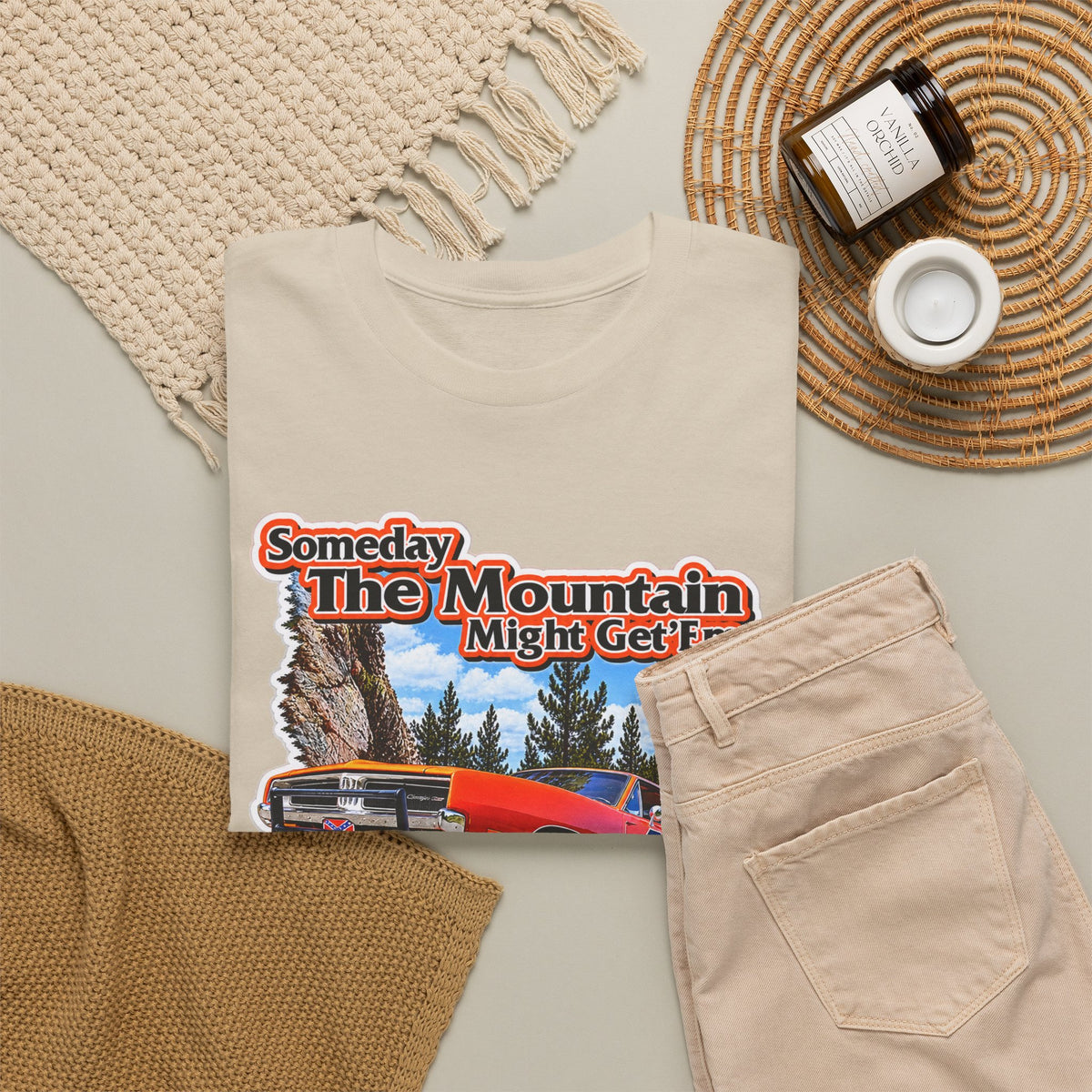 Dukes of Hazard Sometimes the Mountain Might Get ’Em But the Law Never Will Cotton T-Shirt