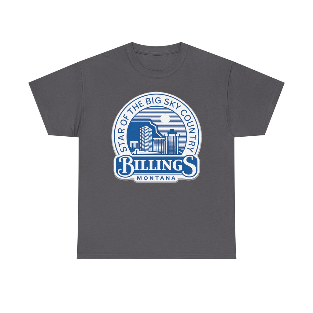 Billings Montana Tee — "Star of the Big Sky Country" Retro City Skyline T-Shirt