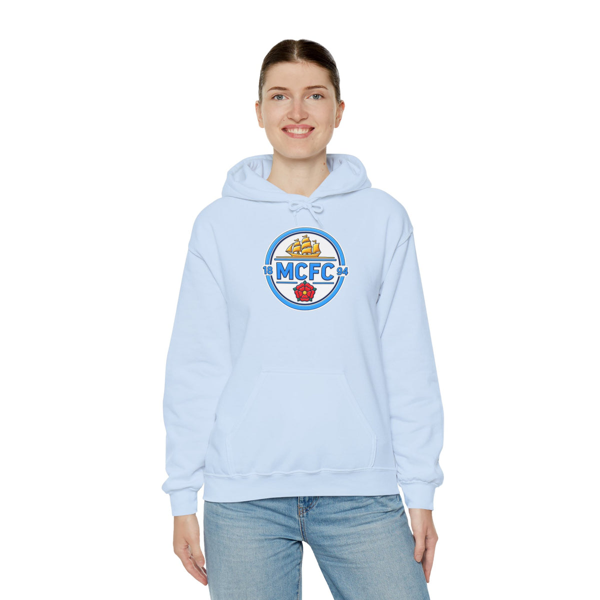 MCFC Logo Hoodie – Vintage Football Club Crest Pullover