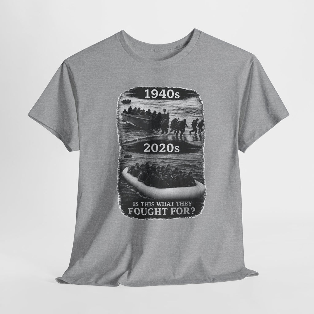 1940s vs 2020s Veterans Tribute Tee — "Is This What They Fought For?"