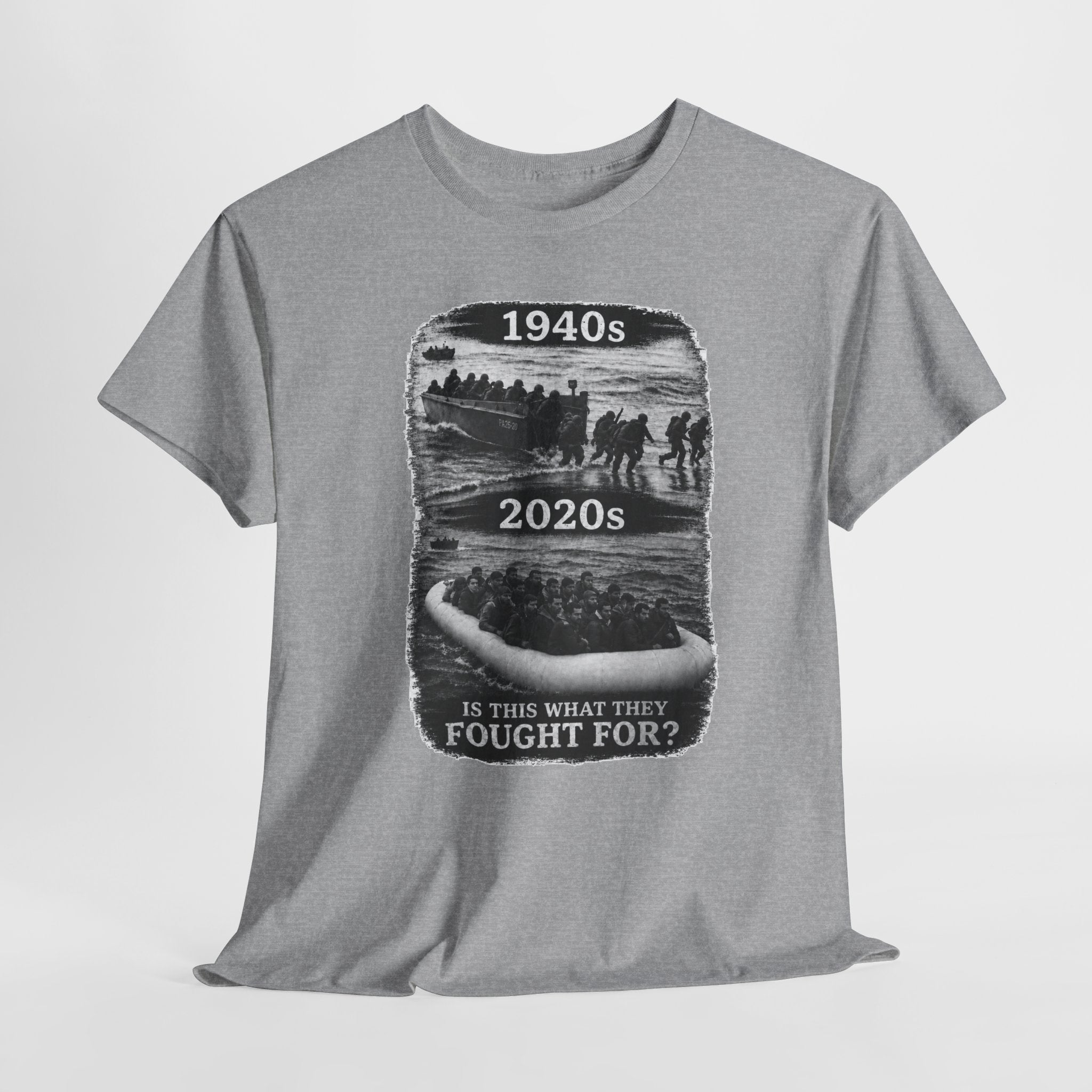 1940s vs 2020s Veterans Tribute Tee — "Is This What They Fought For?"