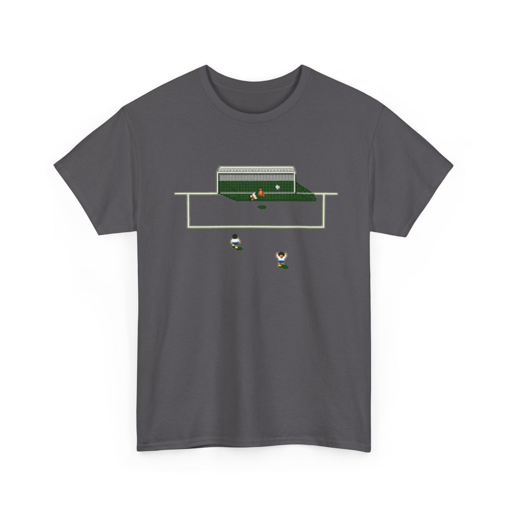 Sensible Soccer Inspired Cotton T‑Shirt — Retro Mini Game Design