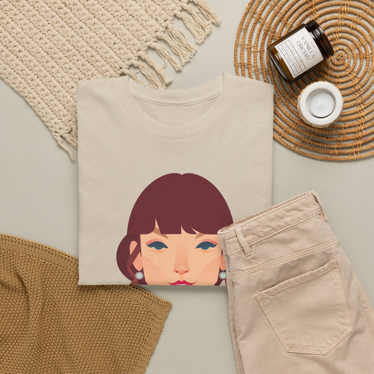 T Swift Illustration Cotton T-Shirt