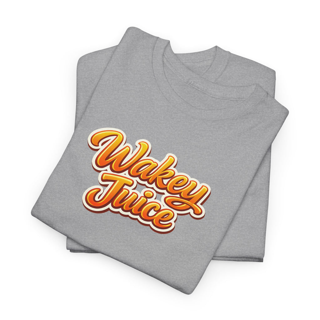 Wakey Juice T‑Shirt — Retro Orange Script Graphic Tee