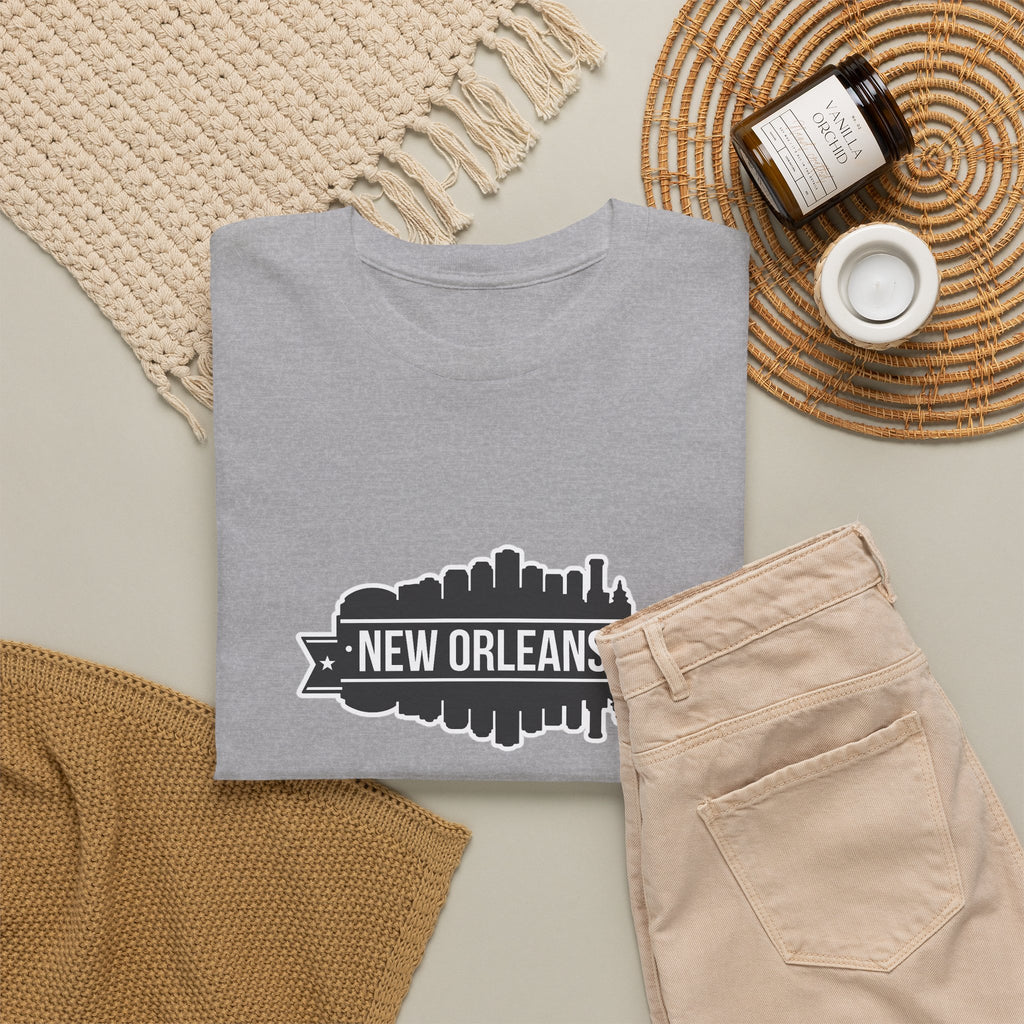 New Orleans Skyline T-Shirt – Retro Badge Cityscape Tee