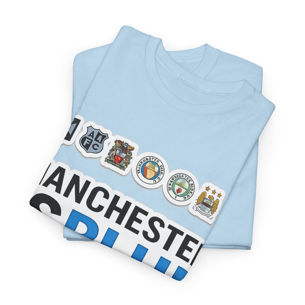 Manchester Is Blue Tee — Manchester City Supporter T-Shirt
