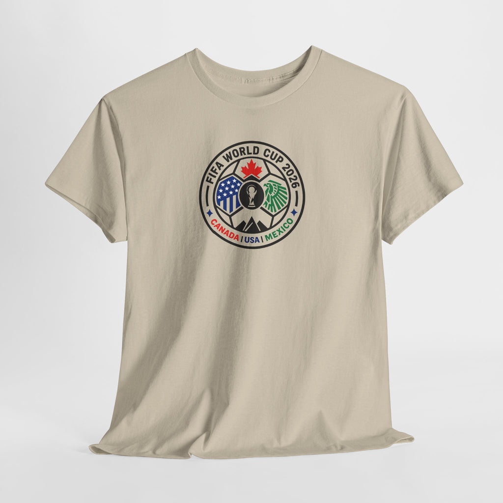 World Cup 2026 Soccer Tee — Canada USA Mexico Crest