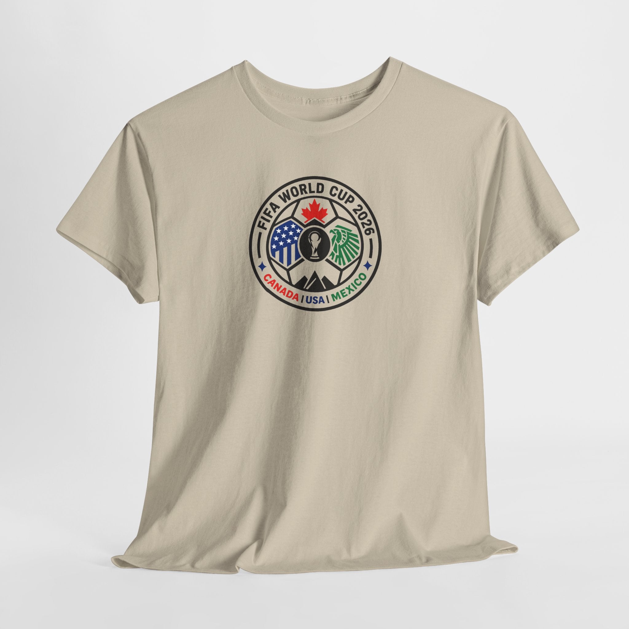 World Cup 2026 Soccer Tee — Canada USA Mexico Crest