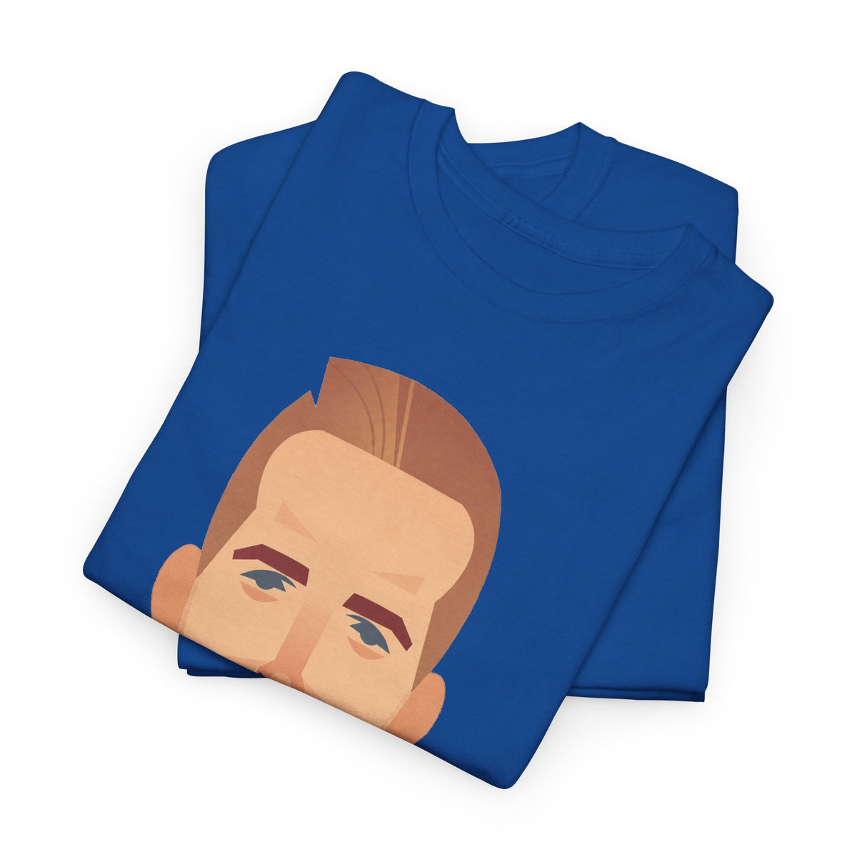 Harry Kane England Caricature Portrait Tee — Minimal Male Face Graphic Cotton T-Shirt