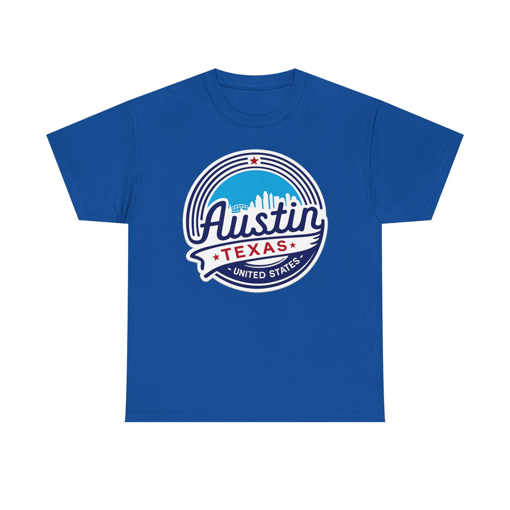 Austin Texas Retro Skyline T-Shirt — Vintage City Pride Tee